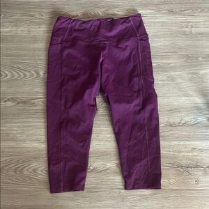 Purple High-Waisted Leggings